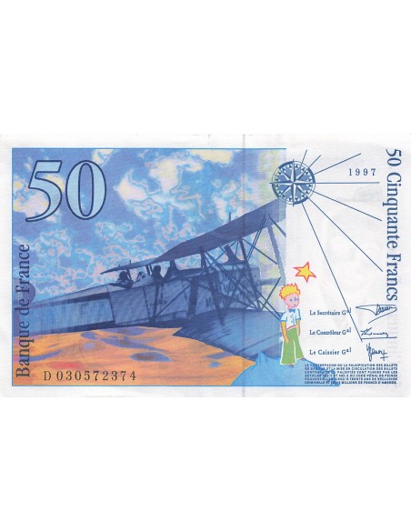 50 Francs - Saint-Exupéry - 1997 50 francs 1997