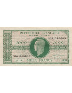 1000 Francs - Marianne - 1945 - Lettre A 1000 francs 1945
