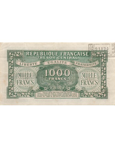 1000 Francs - Marianne - 1945 - Lettre A 1000 francs 1945