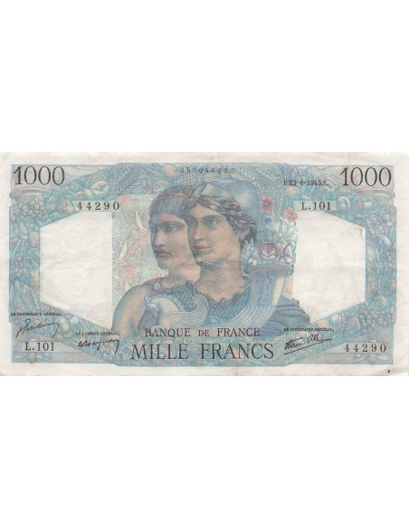 1000 Francs - Minerve et Hercule - 23-08-1945 - Série L.101 1000 francs 1947
