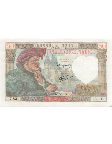 50 Francs - Jacques Coeur - 15-05-1941 - Série Z.83 50 francs 1941