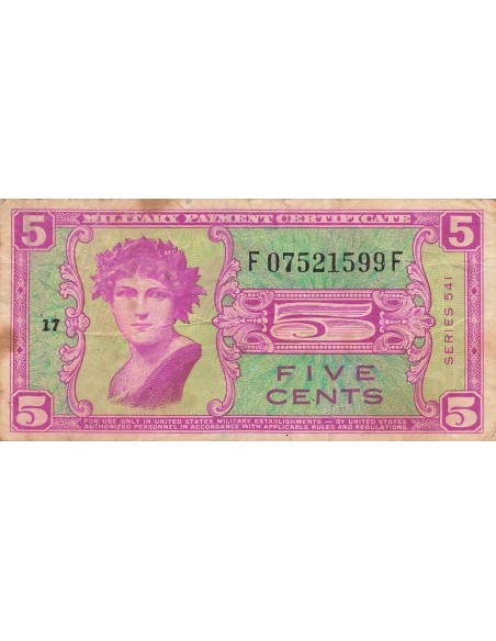 USA 5 Cents - Military Payment - (1958-61) - P.M36 5 cents 1958