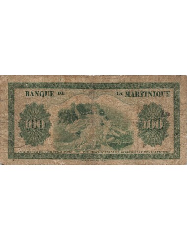 Martinique 100 Francs - 1942 - P.19a 25 francs 1942