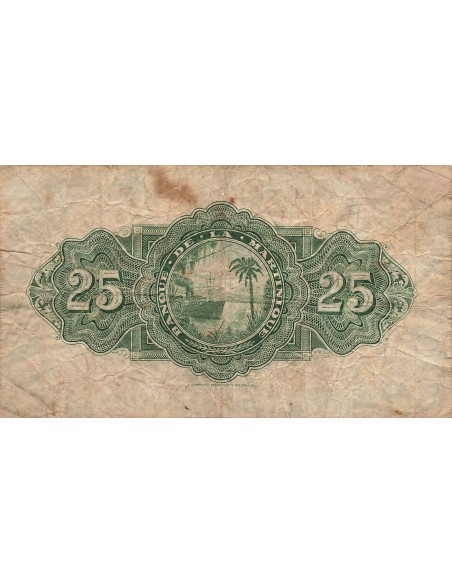 Martinique 25 Francs - ND (1943-1945) - P.17 25 francs 1943