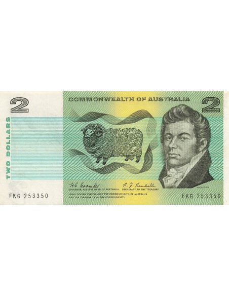 Australie 2 Dollars - MacArthur - ND (1967) - P.38b 2 dollars 1967