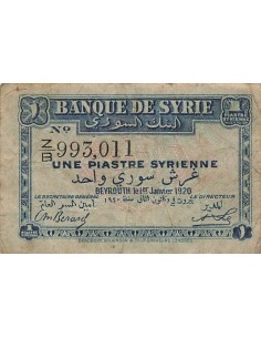 Syrie 1 Piastre - 01-01-1920 - P.6 1 piastre 1920