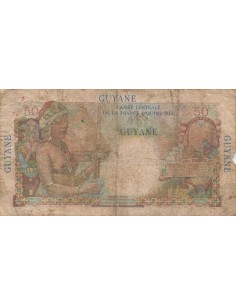 Guyane Française 50 Francs - Belain d'Esnambuc - ND (1947) - P.22 50 francs 1947 2