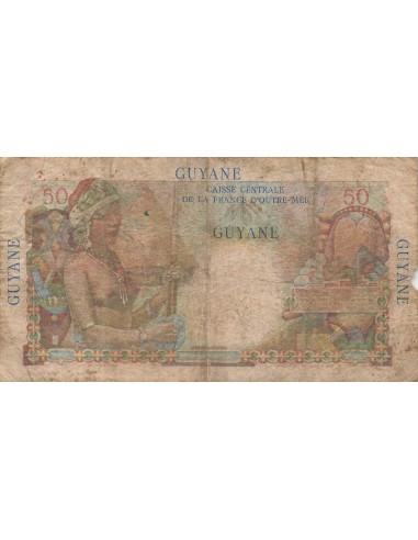 Guyane Française 50 Francs - Belain d'Esnambuc - ND (1947) - P.22 50 francs 1947
