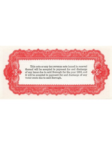 USA 25 Dollars - New Jersey - Lodi - Tax Anticipation Note 25 dollars 1936