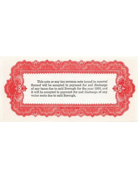 USA 25 Dollars - New Jersey - Lodi - Tax Anticipation Note 25 dollars 1936