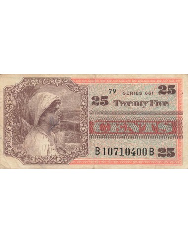 USA 25 Cents - Military Payment - ND (1968) - P.M66 25 cents 1968