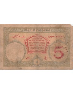 Djibouti 5 Francs - ND (1928-1938) - P.6 5 francs 1928 2