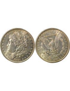 Etats Unis d'Amérique Morgan 1 Dollar Argent 1881 O New Orleans