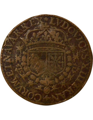 Louis XIII Louis XIII - Jeton de Compte Cuivre - XVIIe Siècle 1 jeton Cuivre XVIIe Siècle