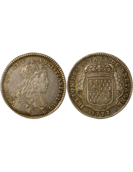 Louis XV Etats de Bretagne Argent 1722