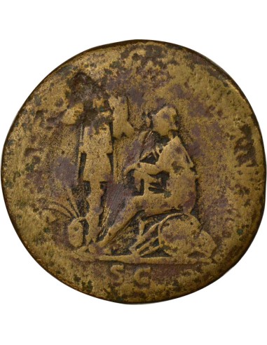 Rome Empire Trajan Victoire sur les Daces 1 sesterce Laiton 105 R Rome