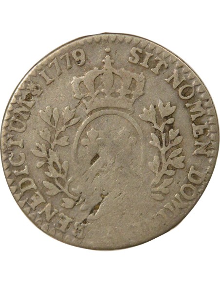 Louis XVI au Buste Habillé 1/10 ecu Argent 1779 A - Paris