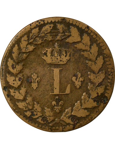 Siège de Strasbourg - 1815 BB Avec points 1 décime Bronze 1815 BB Strasbourg