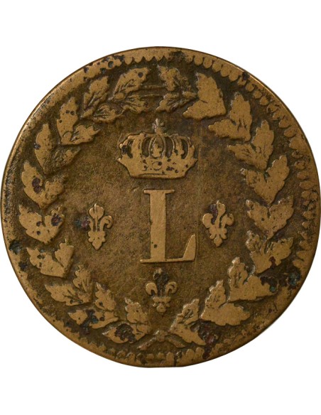 Siège de Strasbourg - 1815 BB Avec points 1 décime Bronze 1815 BB Strasbourg