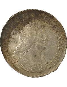 Louis XIV aux Palmes 1 ecu Argent 1695 H La Rochelle 2