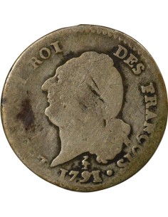 Louis XVI Au Génie 15 sols Argent 1791 A - Paris 2