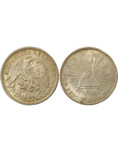 Mexique refrappe de 1949 1 peso Argent 1898 (1949) Mo Mexico City