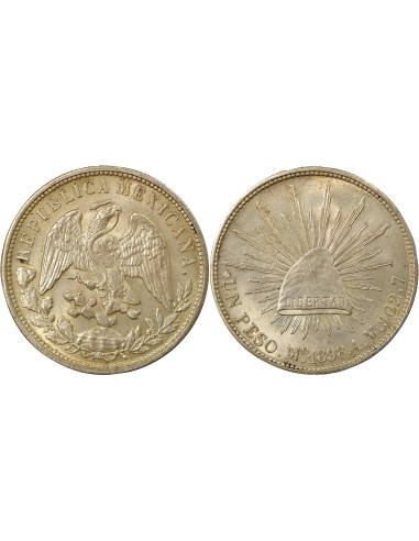 Mexique refrappe de 1949 1 peso Argent 1898 (1949) Mo Mexico City