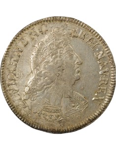 Louis XIV Aux Palmes 1 ecu Argent 1693 G Poitiers 2
