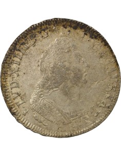 Louis XIV aux Palmes 1 ecu Argent 1694 T Nantes 2