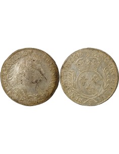 Louis XIV Aux Palmes 1 ecu Argent 1695 I Limoges