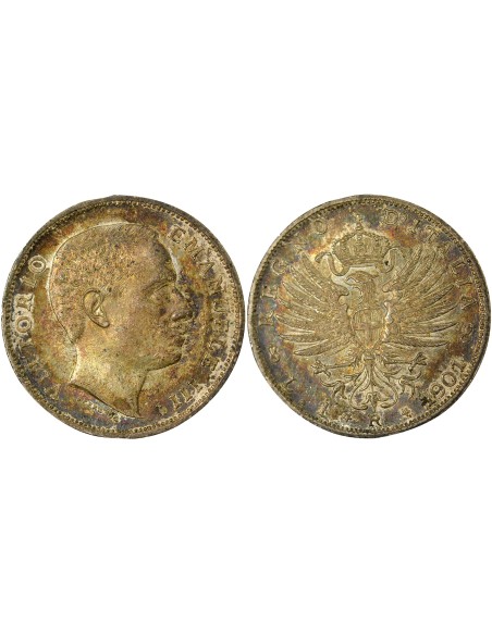 Italie Victor Emanuele III Victor-Emmanuel III - Lire Argent - 1901 R Rome 1 lire Argent 1901 R Rome