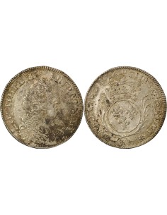 Louis XIV Aux Palmes 1/2 ecu Argent 1694 E Tours