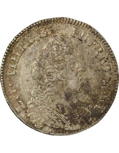 Louis XIV Aux Palmes 1/2 ecu Argent 1694 E Tours