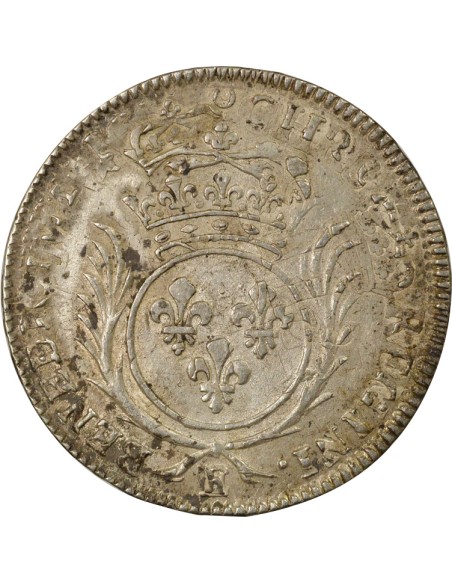 Louis XIV Aux Palmes 1/2 ecu Argent 1694 E Tours