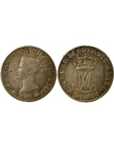 Etats Italiens Marie-Louise d'Autriche Marie Louise - 5 Soldi Argent - 1815 Milan 5 soldi Argent 1815 M Milan