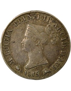 Etats Italiens Marie-Louise d'Autriche Marie Louise - 5 Soldi Argent - 1815 Milan 5 soldi Argent 1815 M Milan 2