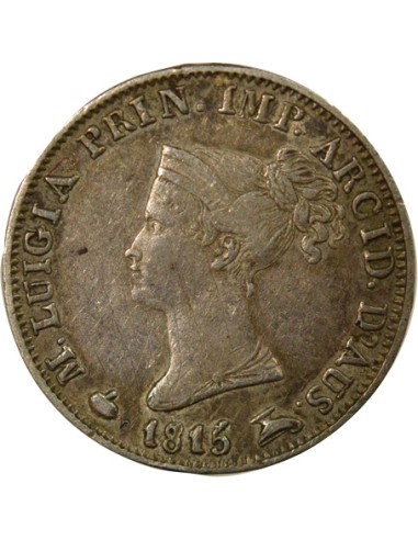Etats Italiens Marie-Louise d'Autriche Marie Louise - 5 Soldi Argent - 1815 Milan 5 soldi Argent 1815 M Milan