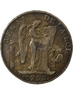 Au Génie 6 livres Argent 1793 A - Paris 2