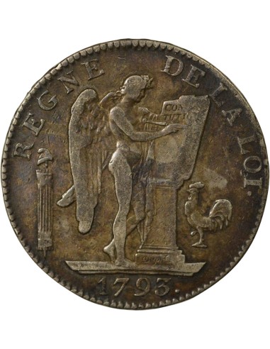 Au Génie 6 livres Argent 1793 A - Paris
