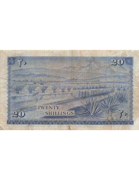 Kenya 20 Shillings - 01-07-1967 - P.3 20 shillings 1967
