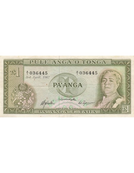 Tonga 1 Pa'anga - Reine Salote - 1967 - P.14 1 pa anga 1967