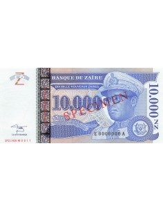 Zaïre 10000 Nouveaux Zaïres - 30-01-1995 - Specimen - P.70 10000 nvx zaires 1995