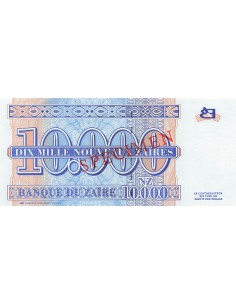 Zaïre 10000 Nouveaux Zaïres - 30-01-1995 - Specimen - P.70 10000 nvx zaires 1995 2
