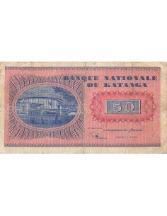 Katanga 50 Francs - Moïse Tshombé - 1960 - P.7 50 francs 1960 2