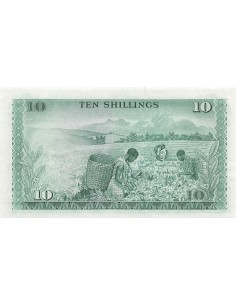 Kenya 10 Shillings - 01-07-1974 - P.7 10 shillings 1974 2