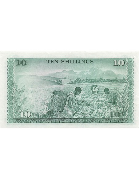 Kenya 10 Shillings - 01-07-1974 - P.7 10 shillings 1974
