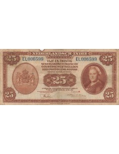 Indes Néerlandaises Wilhelmina I 25 Gulden - Wilhelmina - 02-03-1943 - P.115 25 gulden 1943