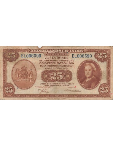 Indes Néerlandaises Wilhelmina I 25 Gulden - Wilhelmina - 02-03-1943 - P.115 25 gulden 1943