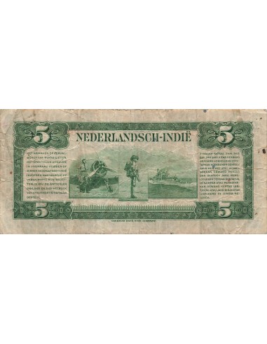 Indes Néerlandaises Wilhelmina I 5 Gulden - Wilhelmina - 02-03-1943 - P.113 5 gulden 1943
