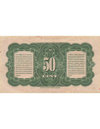 Indes Néerlandaises Wilhelmina I 50 Cent - Wilhelmina - 02-03-1943 - P.110 50 cent 1943